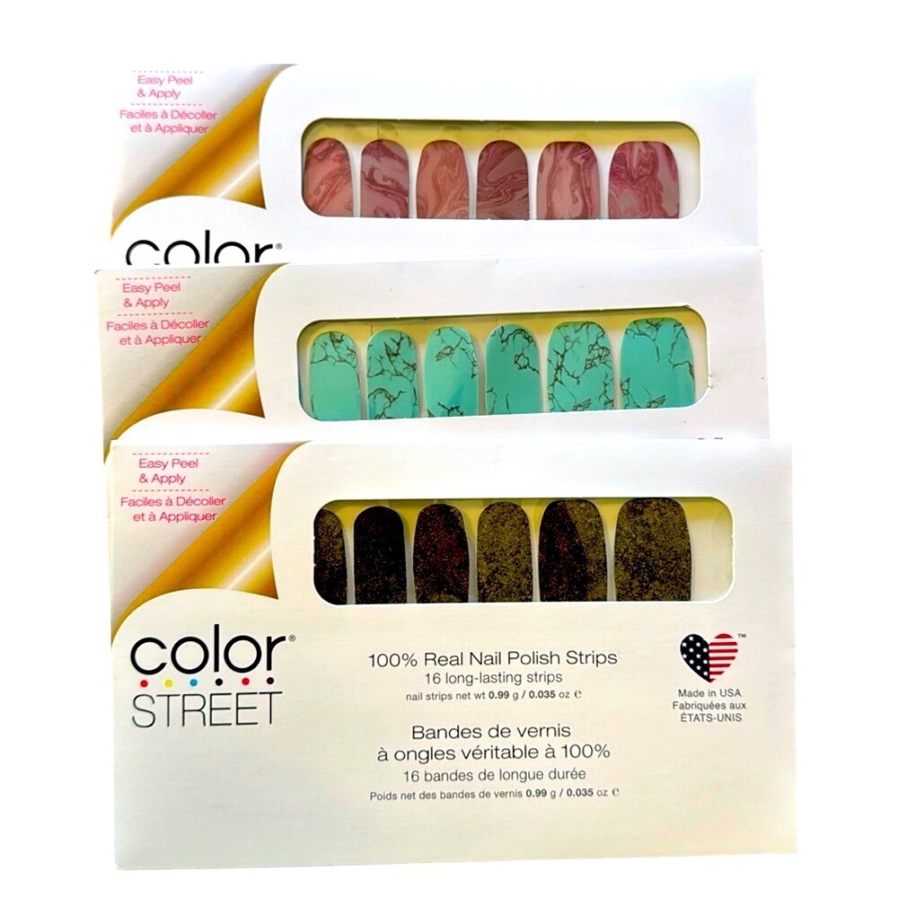 3 Sets Of‎ Retired Color Street nail strips 💅🏻